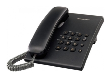 Σταθερό Ψηφιακό Τηλέφωνο Panasonic KX-TS500EXB με Επανάκληση Ρύθμιση Έντασης και Κουδουνίσματος Μαύρο