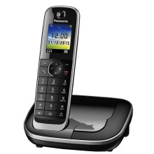 Ασύρματο Ψηφιακό Τηλέφωνο Panasonic KX-TGJ310GRB Μαύρο με Υποδοχή Hands Free 2.5mm Λειτουργία Διακοπής Ρεύματος και Baby Monitor