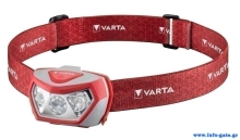 VARTA LED φακός κεφαλής Outdoor Sports H20 Pro, 200lm, IPX4, κόκκινος
