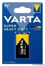 VARTA μπαταρία Zinc Carbon Super Heavy Duty, 9V, 1τμχ