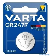 VARTA μπαταρία λιθίου, CR2477, 3V, 1τμχ