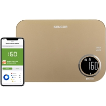Ζυγαριά Κουζίνας 5kg Sencor SKS 7077CH LCD Οθόνη με Bluetooth και Εφαρμογή Κινητού Σαμπανιζέ