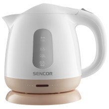 Βραστήρας Sencor SWK 1102RS 1 lt 100W με Αφαιρούμενο και Πλενόμενο Φίλτρο Ρύπων και Αλάτων Καφέ