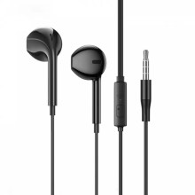 Hands Free Hoco. DM6 Maya Earphones Stereo 3.5mm με Μικρόφωνο και Πλήκτρο Λειτουργίας 1.2m Μαύρα