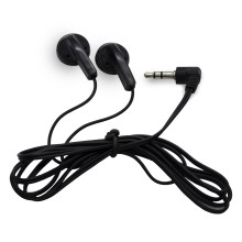 Hands Free 3.5mm Χωρίς Μικρόφωνο Κατάλληλα για Διαλέξεις και Ηχητικές Ξεναγήσεις 1.2m Μαύρα