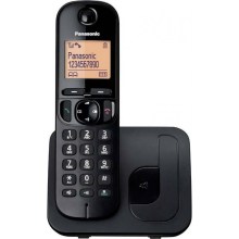 Ασύρματο Ψηφιακό Τηλέφωνο Panasonic KX-TGE250 EU με Πλήκτρο Αποκλεισμού Κλήσεων και Ανοιχτή Ακρόαση Μαύρο