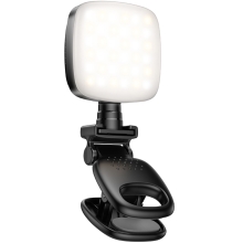 Φως LED Hoco K28 Beauty Mini 200mAh με 9 Επιλογές Φωτισμού απο Θερμό έως Ψυχρό Φώς και Μανταλάκι Στερέωσης