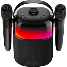 Φορητό Ηχείο Bluetooth Sencor SSS 3450K 35W TWS AUX 3.5mm, BT v5.3, USB, FM, 2 Ασύρματα Μικρόφωνα, LED Φωτισμό, IPX5
