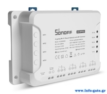 SONOFF Smart Διακόπτης 4CH PRO R3, 4 θέσεων, 40A, RF control, λευκός
