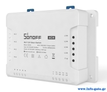 SONOFF Smart Διακόπτης WiFi 4CH R3, 4 θέσεων, 16A, λευκός