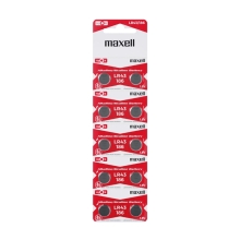 Buttoncell Maxell LR43-AG12-V12GA-RW84-LR1142 Τεμ. 10
