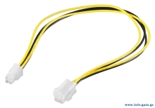 GOOBAY καλώδιο προέκτασης 4pin ATX12 P4 51359, 0.4m
