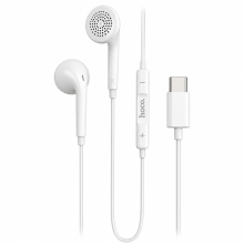 Hands Free Hoco. DM51 Fringe Stereo USB-C με Μικρόφωνο 1.2m Λευκά Συμβατά με Όλες τις USB-C Συσκευές