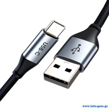 CABLETIME καλώδιο USB-C σε USB CMAM5A, 25W, 480Mbps, 0.25m, μαύρο