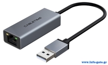 CABLETIME αντάπτορας δικτύου CT-AML100, USB, 100Mbps Ethernet, γκρι