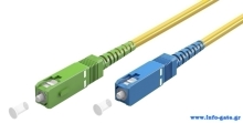 GOOBAY καλώδιο οπτικής ίνας SC-APC 59657, Singlemode OS2, 0.5m, κίτρινο