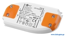 GOOBAY μετασχηματιστής LED 60368, 24V, 8W, IP20