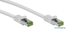 GOOBAY καλώδιο δικτύου 61103, CAT 8.1 S/FTP, copper, GHMT, 0.50m, λευκό