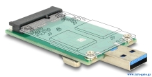 DELOCK αντάπτορας USB σε mSATA 62681, 5Gbps