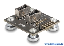 DELOCK αντάπτορας USB 2.0 Pin σε 2x USB Type-E Key A 67176 με USB pin καλώδιο