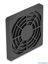 DELOCK σχάρα για 60mm ανεμιστήρα 67310 με φίλτρο σκόνης, πλαστική, μαύρη