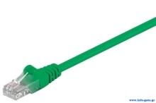 GΟOBAY καλώδιο δικτύου 68343, CAT 5e U/UTP, CCA, PVC, 1m, πράσινο