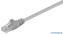 GΟOBAY καλώδιο δικτύου 68357, CAT 5e U/UTP, CCA, PVC, 2m, γκρι