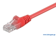 GOOBAY καλώδιο δικτύου 68379, CAT 5e U/UTP, CCA, 5m, κόκκινο