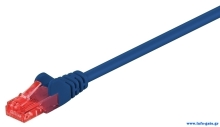 GΟOBAY καλώδιο δικτύου 68417, CAT 6 U/UTP, CCA, PVC, 5m, μπλε
