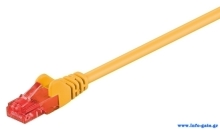 GΟOBAY καλώδιο δικτύου 68438, CAT 6 U/UTP, CCA, PVC, 1m, κίτρινο