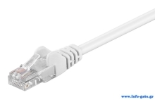 GOOBAY καλώδιο δικτύου 68504, CAT 5e U/UTP, CCA, 2m, λευκό