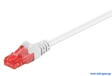 GOOBAY καλώδιο δικτύου 68637, CAT 6 U/UTP, CCA, 5m, λευκό