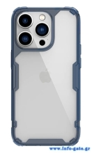 NILLKIN θήκη Nature Pro για Apple iPhone 14 Pro Max, μπλε & διάφανη