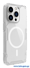NILLKIN θήκη Nature Pro Magnetic για iPhone 14 Pro, διάφανη