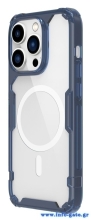 NILLKIN θήκη Nature Pro Magnetic για iPhone 14 Pro, μπλε & διάφανη