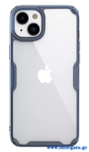 NILLKIN θήκη Nature Pro για iPhone 15, διάφανη-μπλε