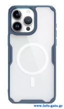 NILLKIN θήκη Nature Pro Magnetic για iPhone 15 Pro, διάφανη-μπλε