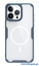 NILLKIN θήκη Nature Pro Magnetic για iPhone 15 Pro Max, διάφανη-μπλε