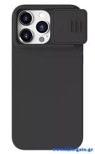 NILLKIN θήκη CamShield Silky Magnetic Silicone για iPhone 15 Pro, μαύρη