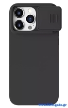 NILLKIN θήκη CamShield Silky Magnetic Silicone, iPhone 15 Pro Max, μαύρη