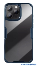 NILLKIN θήκη Nature TPU Pro για iPhone 16 Pro, διάφανη-μπλε