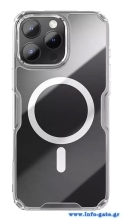NILLKIN θήκη Nature TPU Pro Magnetic για iPhone 16 Pro, διάφανη