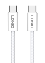 LDNIO καλώδιο USB-C iP-901c, 65W, 480Mbps, 1m, λευκό