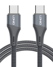 LDNIO καλώδιο USB-C LC632c, 100W, 480Mbps, 2m, μαύρο