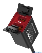 LDNIO φορτιστής μοτοσυκλέτας C108 με καλώδιο, USB/USB-C, 60W, μαύρος