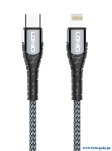 LDNIO καλώδιο Lightning σε USB-C LC111, 30W PD, 1m, γκρι