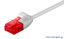 GOOBAY καλώδιο δικτύου 71545, CAT 6 U/UTP, slim, copper, 250MHz, 0.15m, γκρι