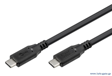 GOOBAY καλώδιο USB-C 74198, USB4, 100W, 20Gbps, 4K/60Hz, 3m, μαύρο