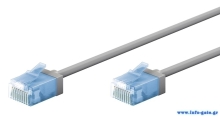 GOOBAY καλώδιο δικτύου 74223, CAT 6A U/UTP, ultra slim, copper, 500MHz, 2m, γκρι