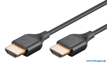 GOOBAY καλώδιο HDMI 75299 με Ethernet, slim, 8K/60Hz, 48 Gbps, 2m, μαύρο